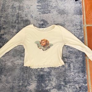 Cropped long sleeve tshirt